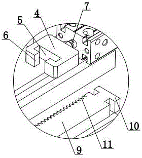 Engagement driving type milling blade driving device