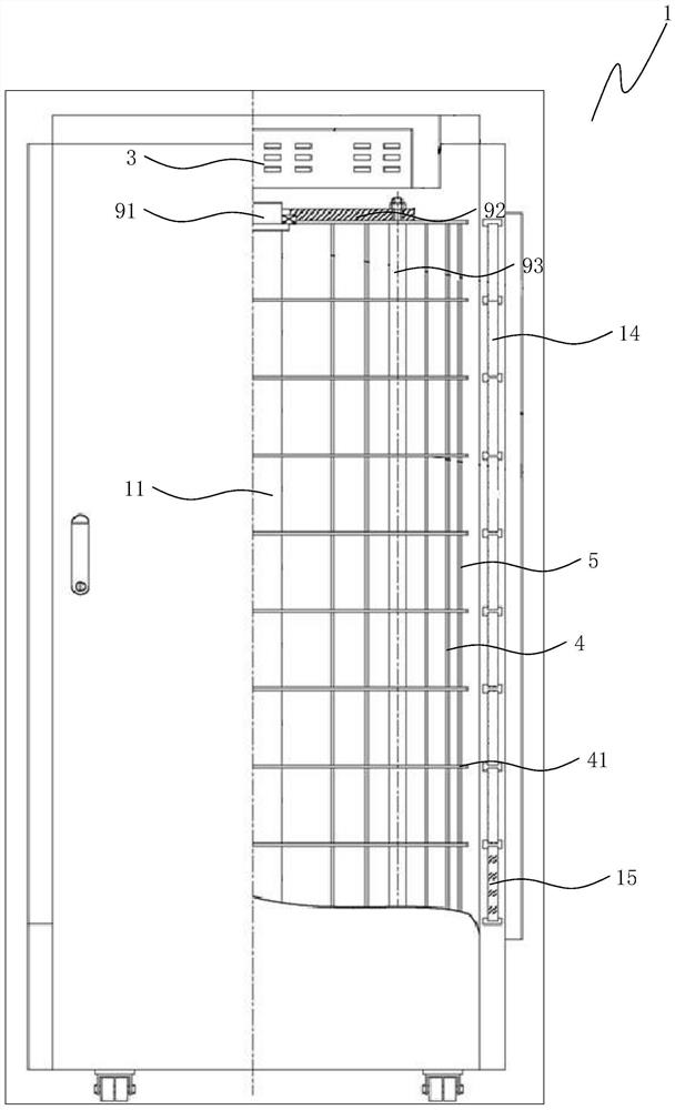 A value-added tax invoice storage cabinet and storage method