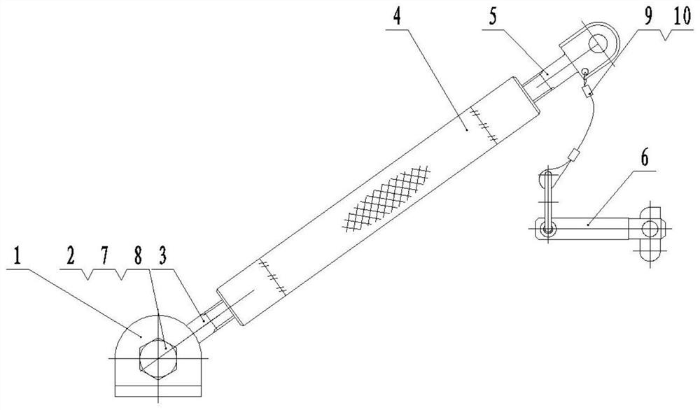 Supporting device special for aircraft canopy connecting lock