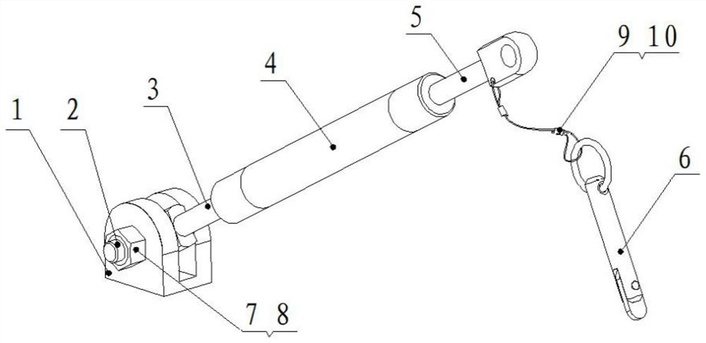 Supporting device special for aircraft canopy connecting lock