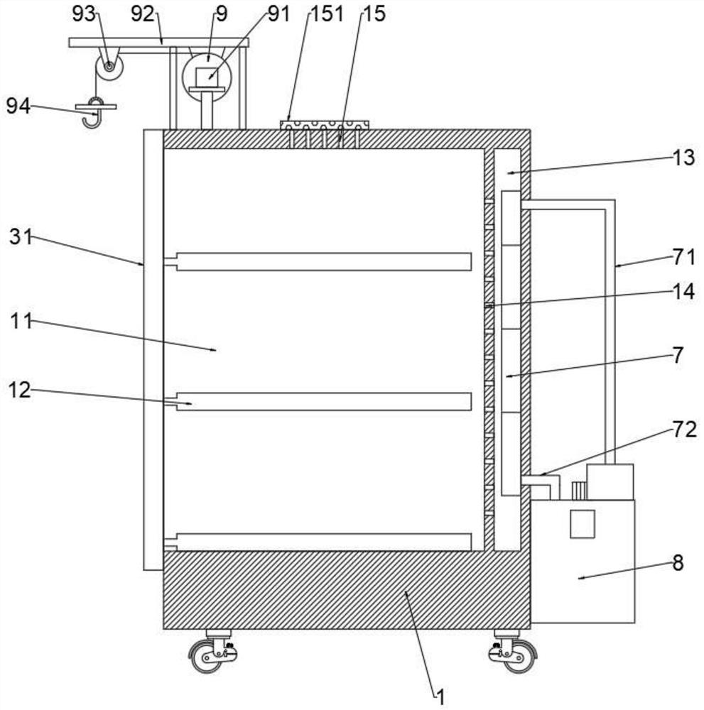 A vertical cabinet super capacitive system