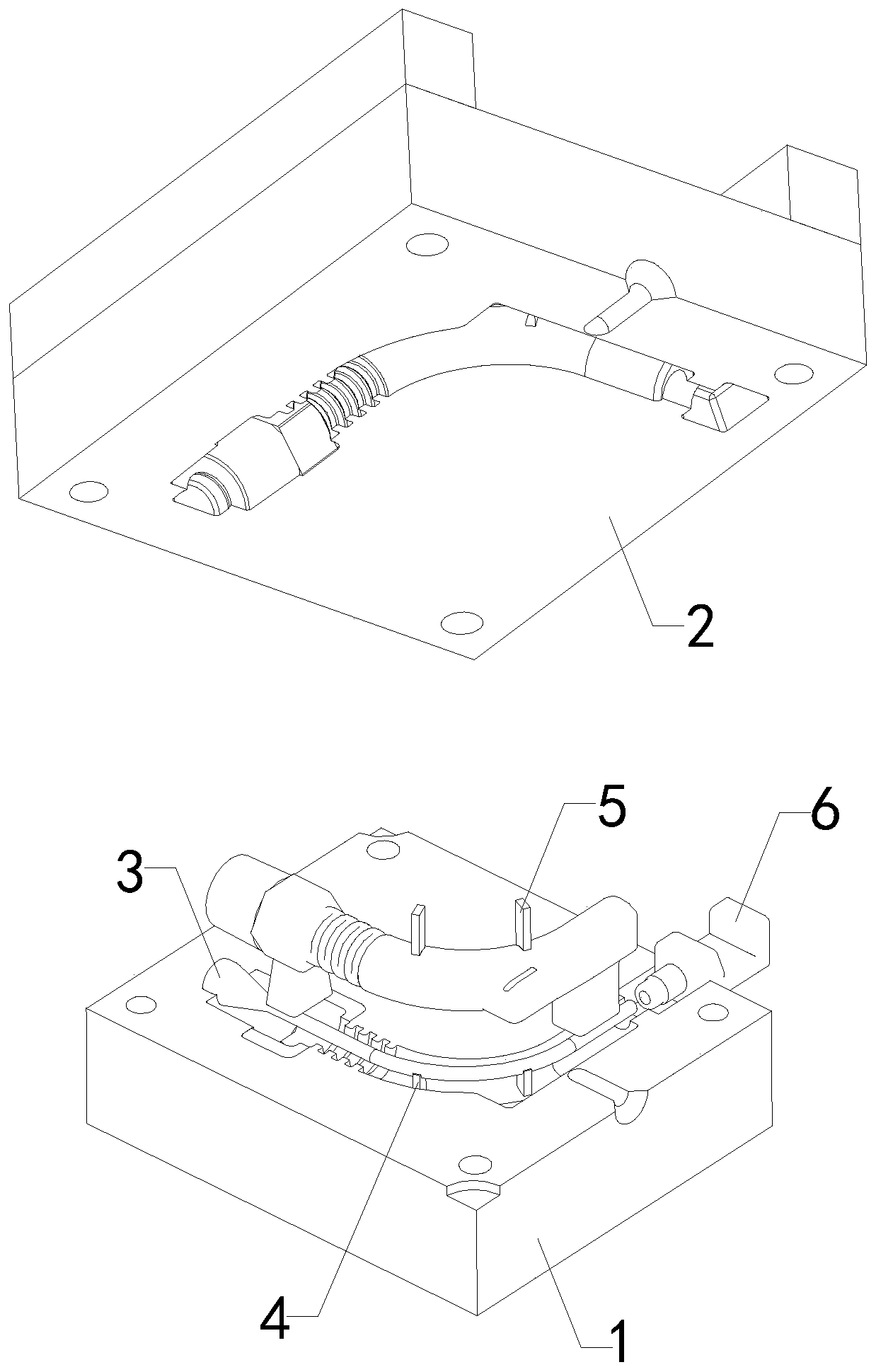 Precision casting complex core mold and use method thereof