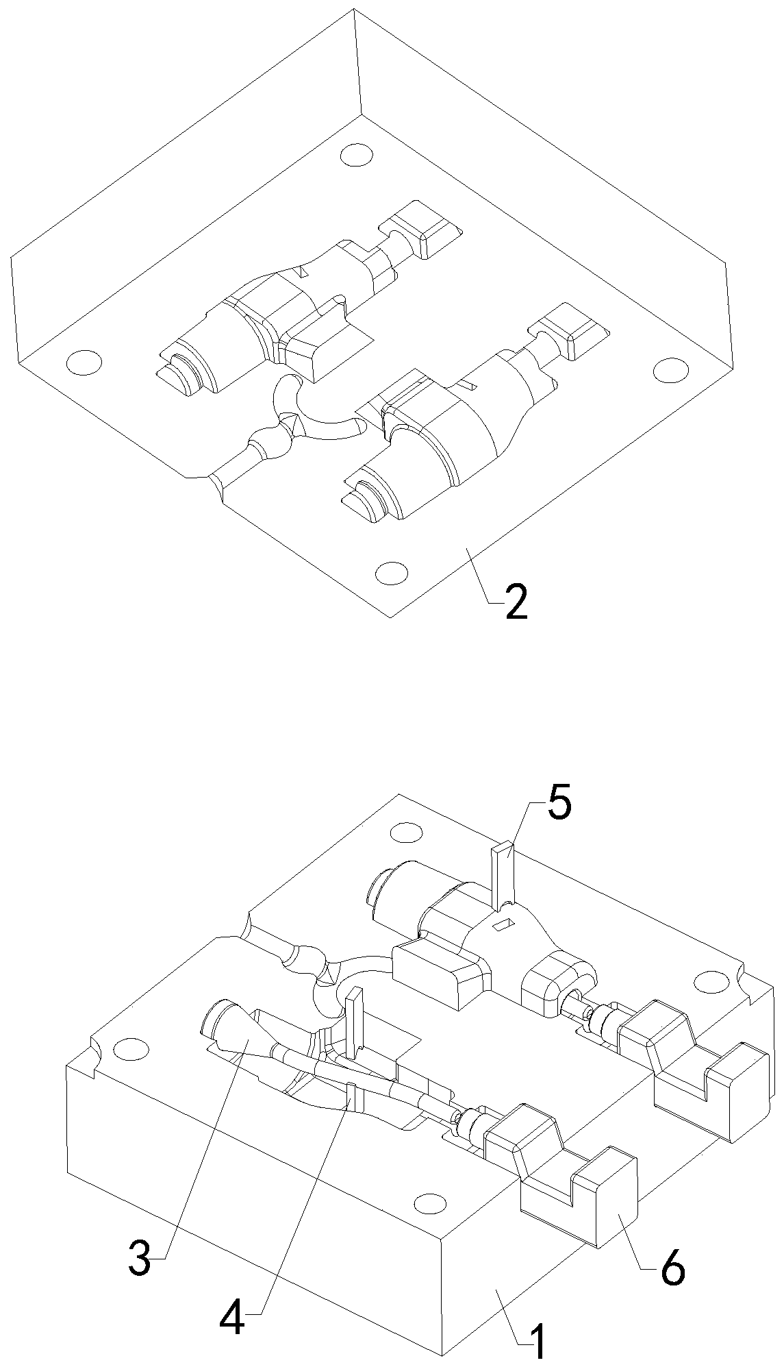 Precision casting complex core mold and use method thereof