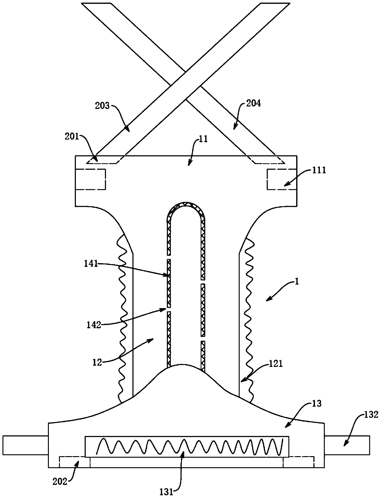 Intelligent nursing device and nursing system thereof