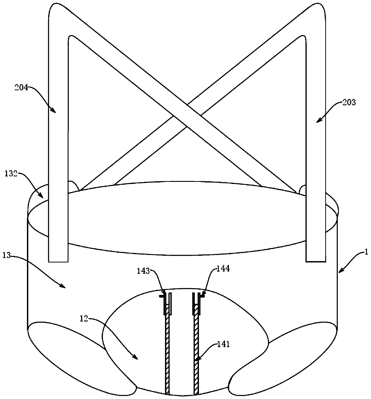 Intelligent nursing device and nursing system thereof