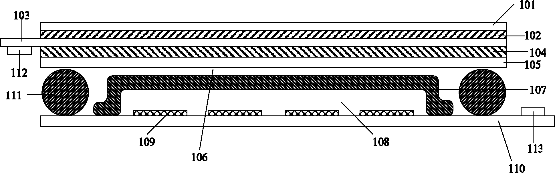 Touch color e-book display device and preparation method thereof