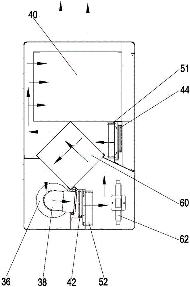 Internal and external circulation air purifier and method