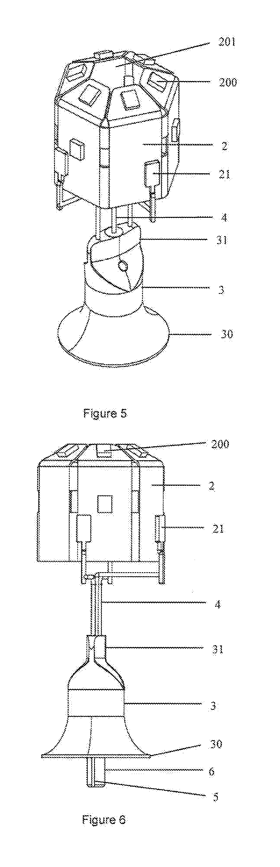 Stem structure and LED lighting device