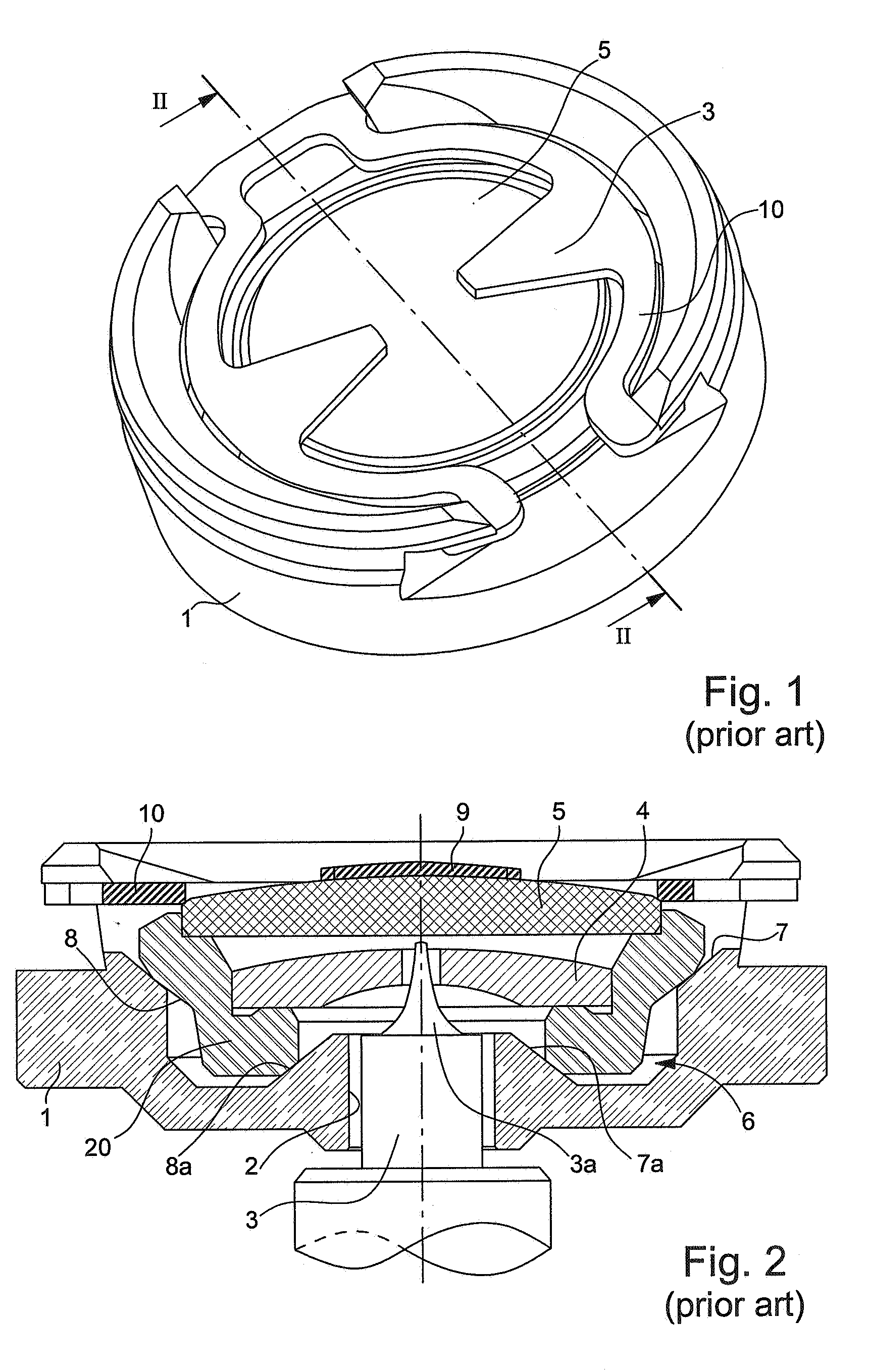 Shock absorber bearing for a timepiece