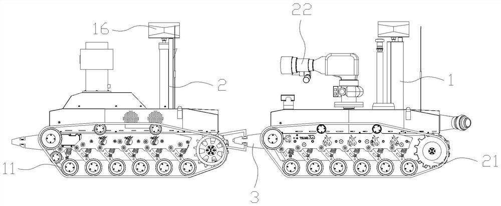 A method for collaborative reconnaissance and fire extinguishing of clustered fire-fighting robots