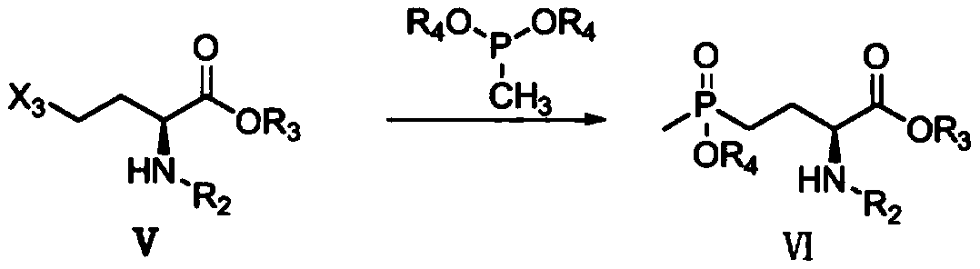 Synthetic method of L-glufosinate intermediate