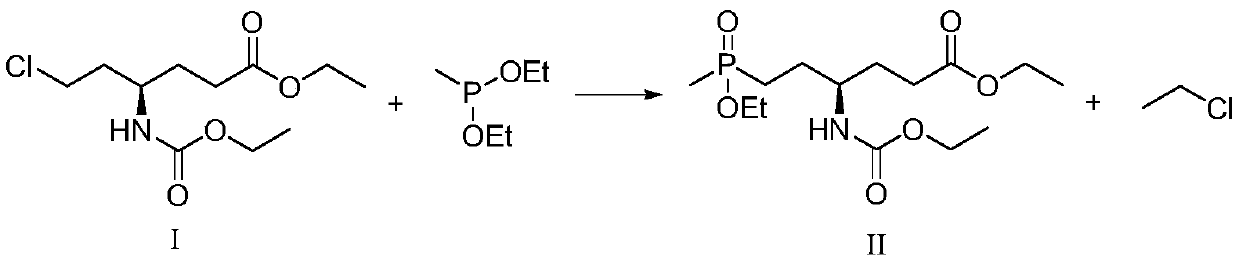 Synthetic method of L-glufosinate intermediate