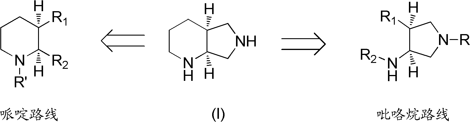 Asymmetric synthesis method, relevant raw materials and preparation method of (S,S)-2,8-diazabicyclo[4,3,0] nonane