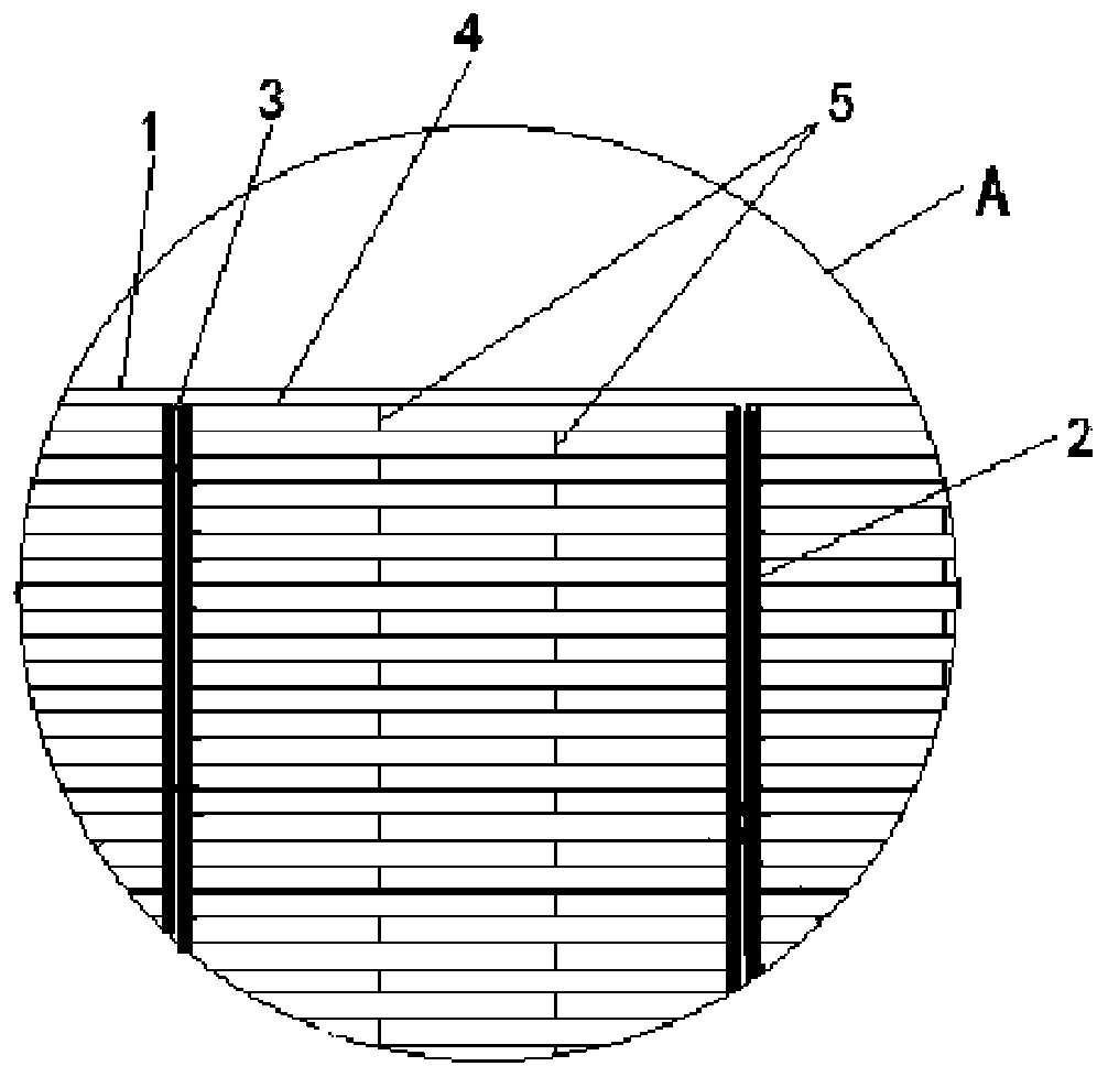 Screen printing plate structure of monocrystalline silicon solar cell