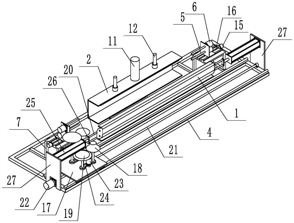 Louver blade machining device for wind resistance and noise reduction