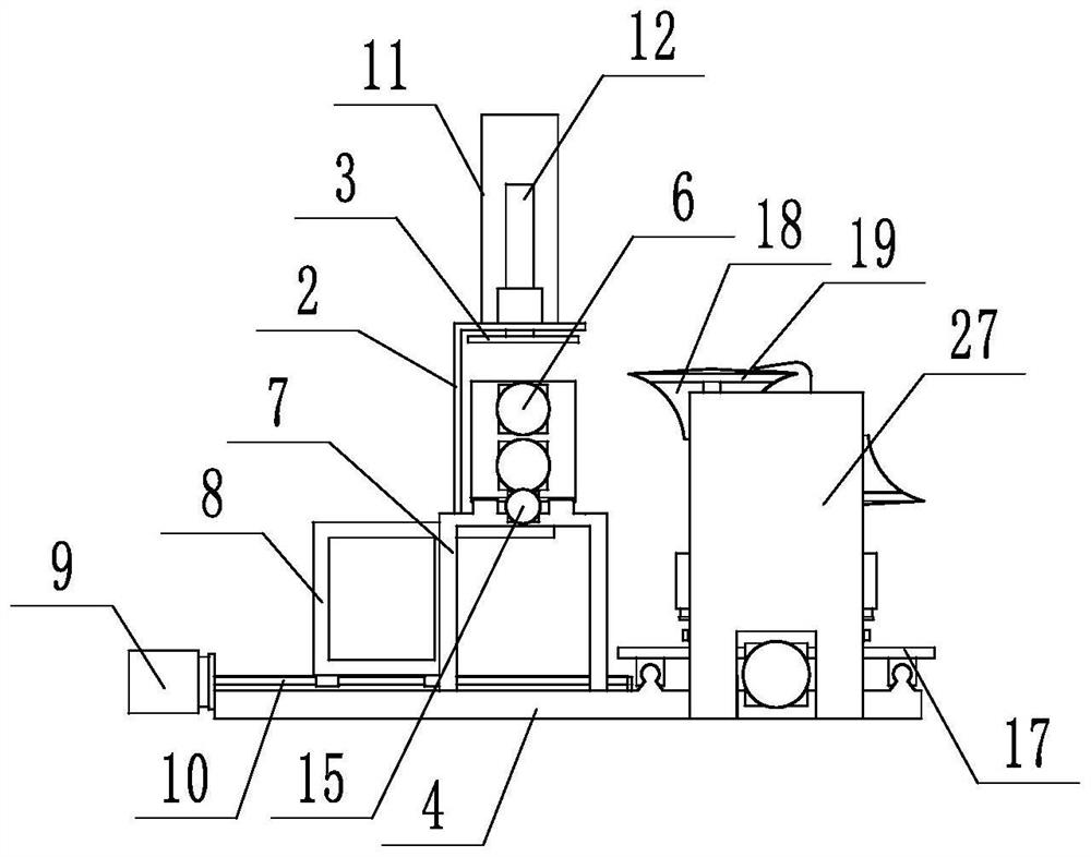Louver blade machining device for wind resistance and noise reduction