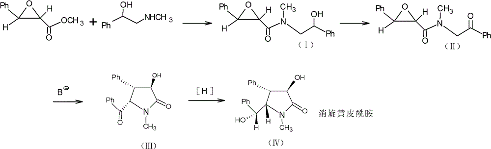 Method for preparing clausenamide intermediate by Swern oxidation process