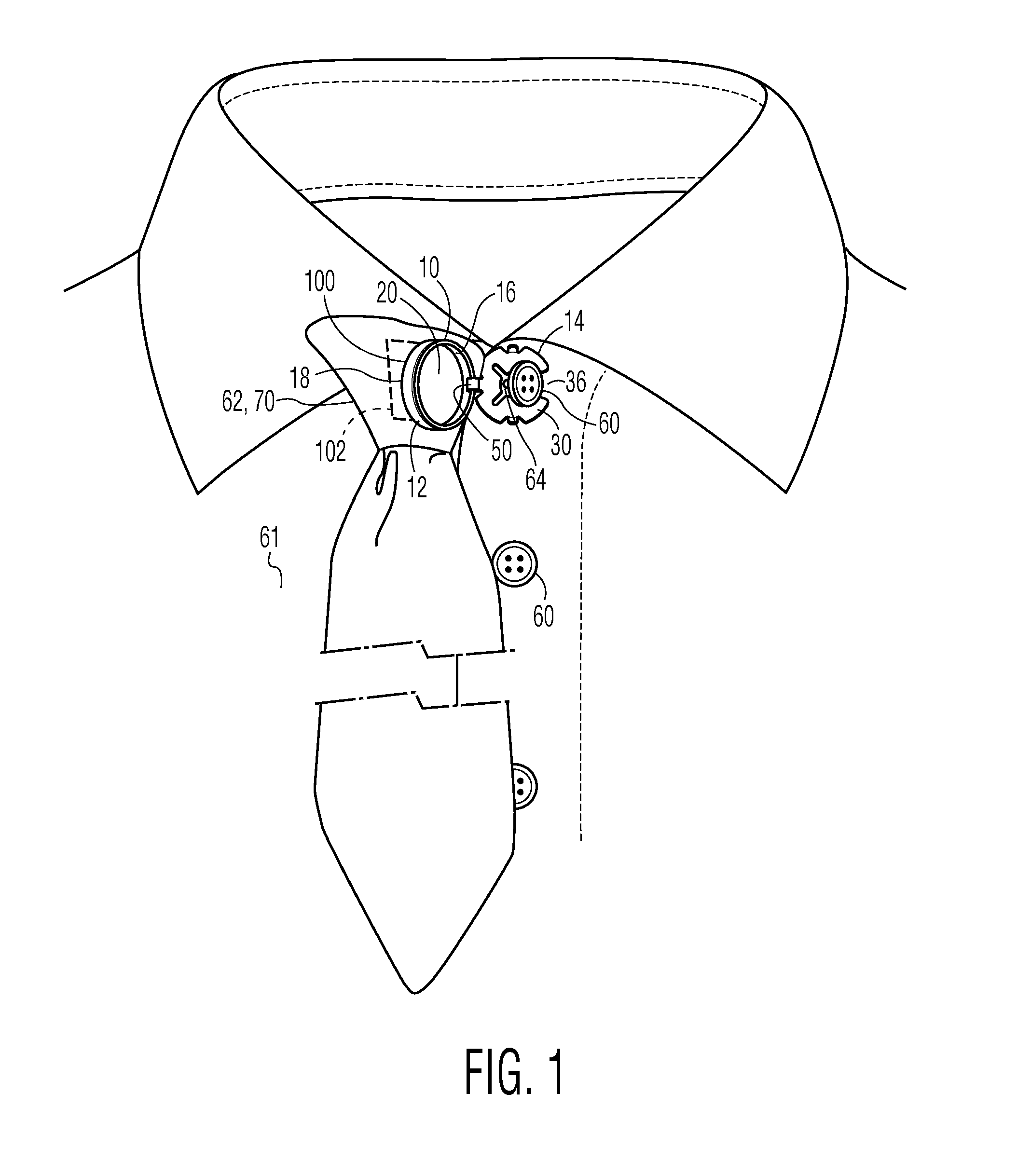 Magnetic Attachment Device For Releasably Attaching An Article To A Button
