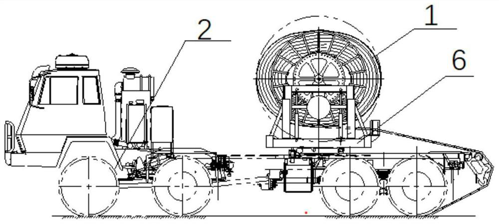 Parking apron mechanical laying system and method