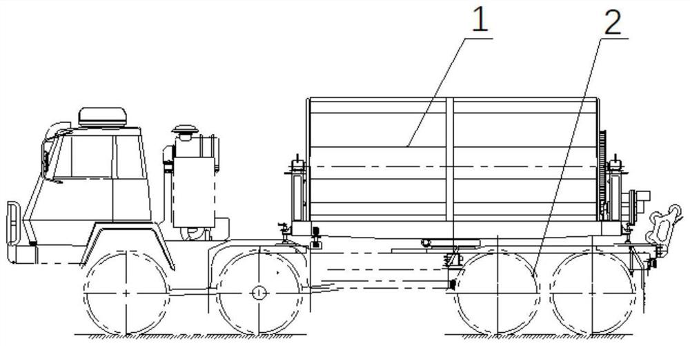 Parking apron mechanical laying system and method