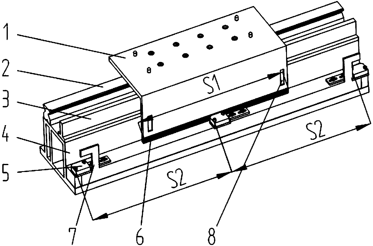 A linear transmission module and the transmission module composed thereof