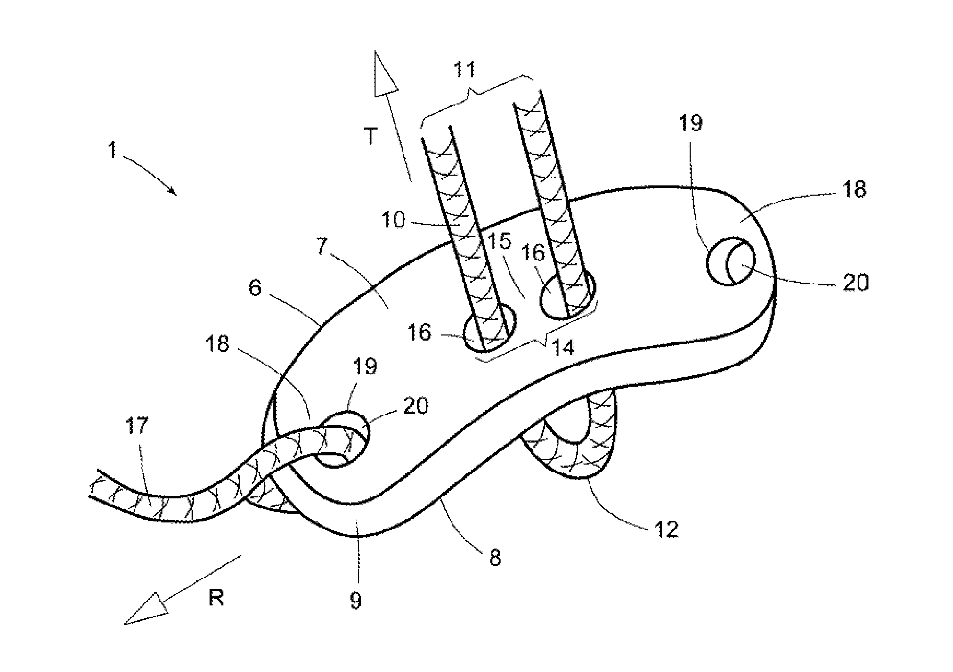 Device for arthroscopic use, and method of diagnosis or treatment of joint ailments using said device