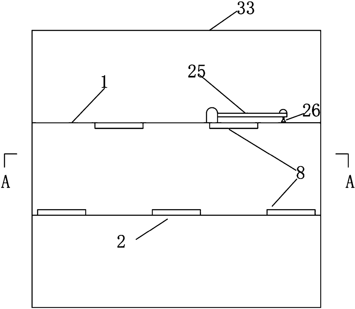 Volume adjustable wind tunnel testing model device for L-shaped gallery type double curtain wall