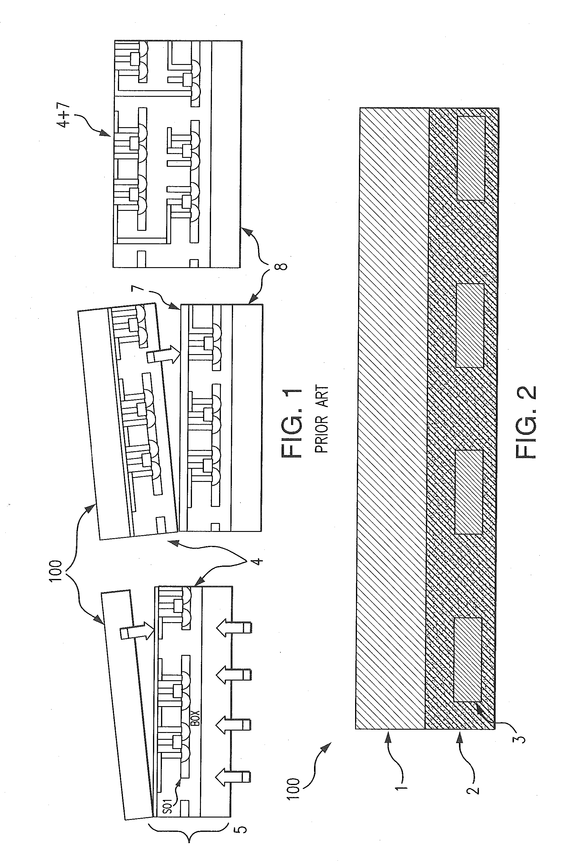 Temporary substrate, transfer method and production method
