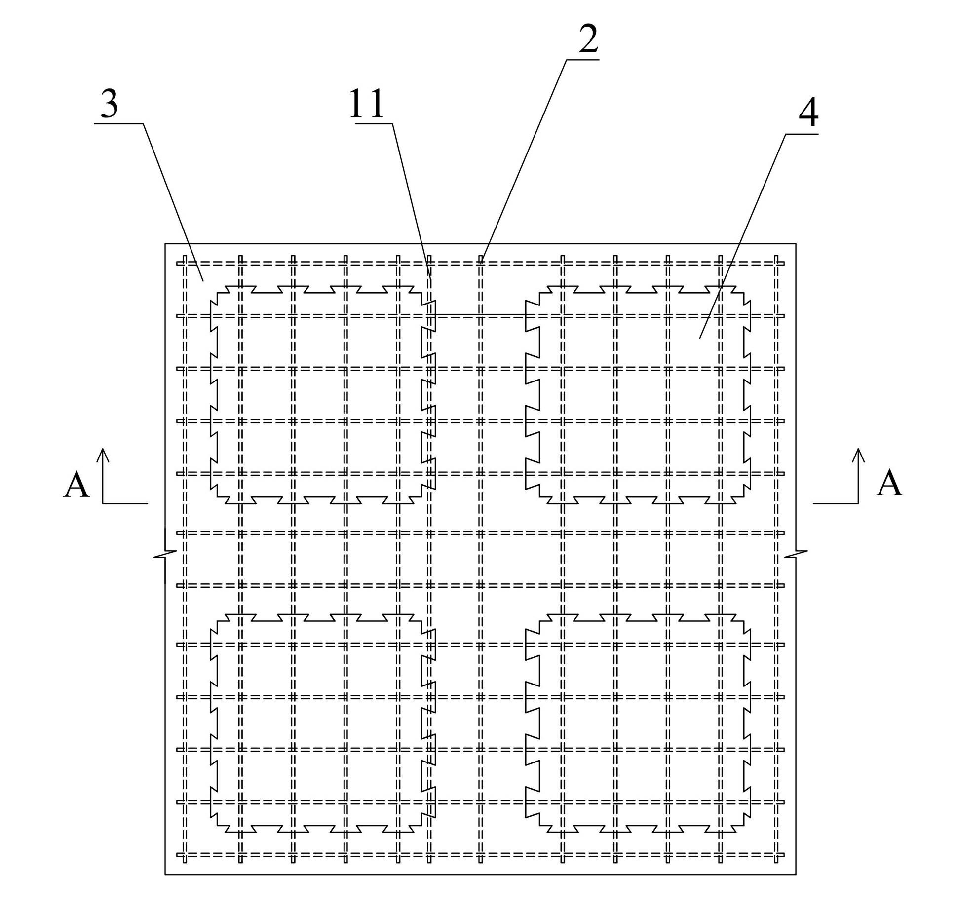Fabricated fibrous concrete combined deck structure and construction method thereof