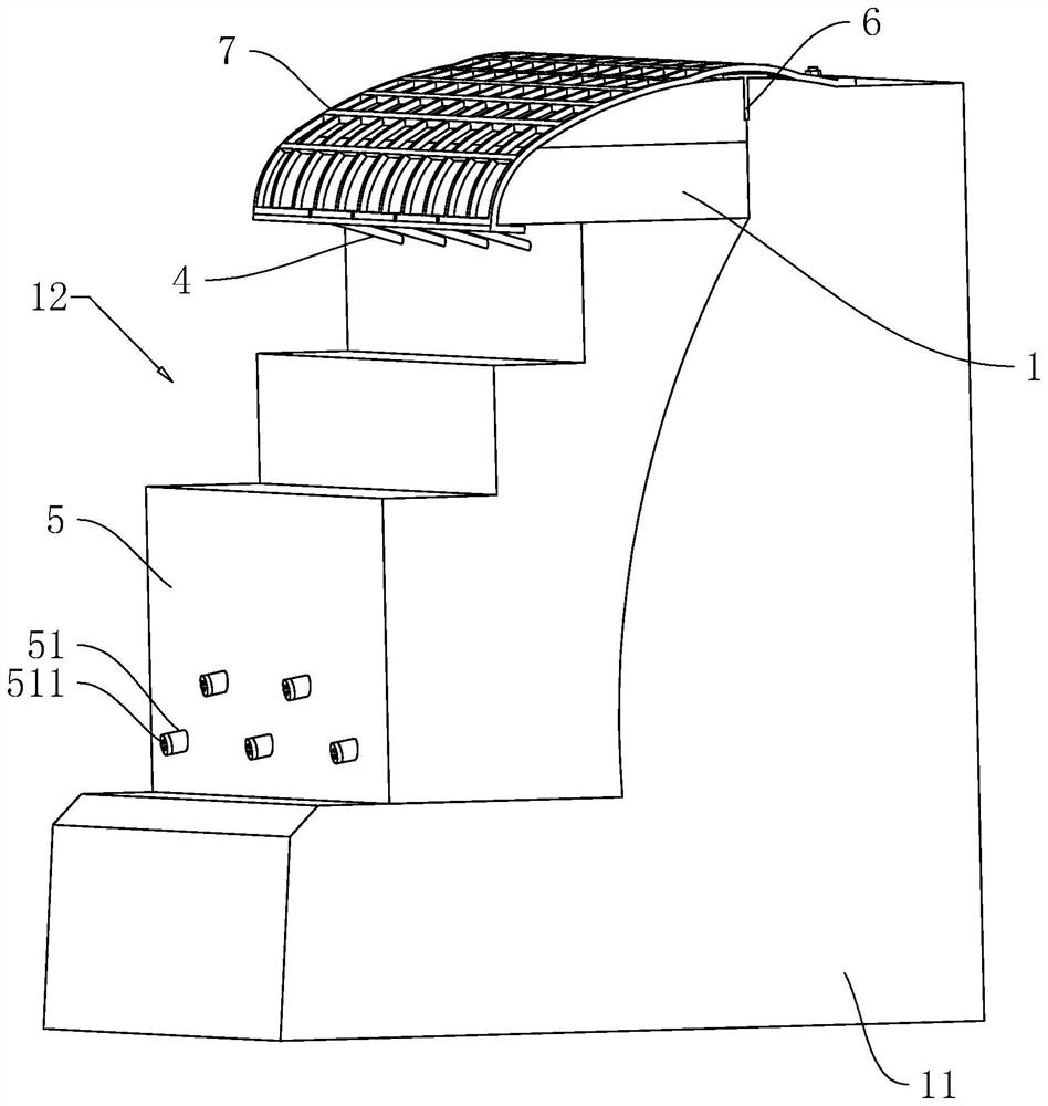 Dangerous rock support and support treatment method applying same