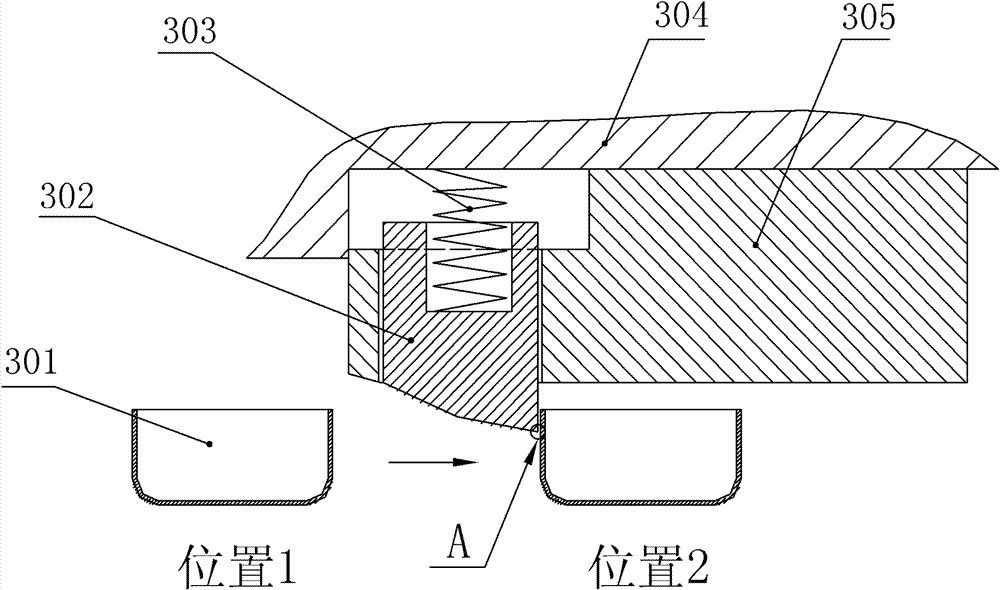 Multi-station continuous mould drawing translational station mechanism