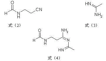 Simple and convenient preparation method of key intermediate (2-methyl-4-amino-5-amino methyl pyrimidine) for vitamin B1