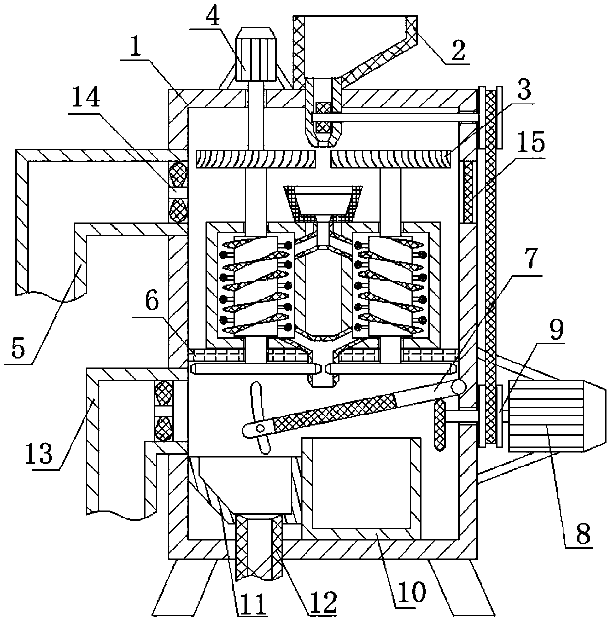 Rice milling and polishing device for rice processing