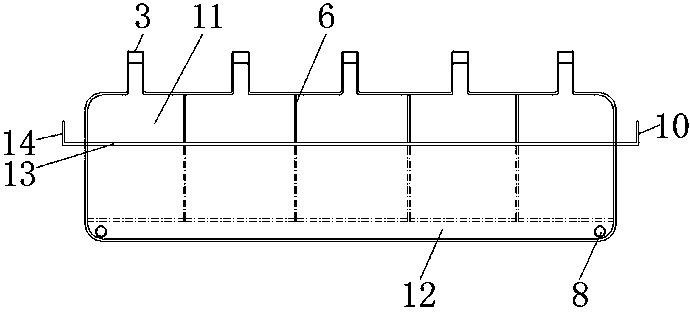 Flushing device for lead-zinc ore mining