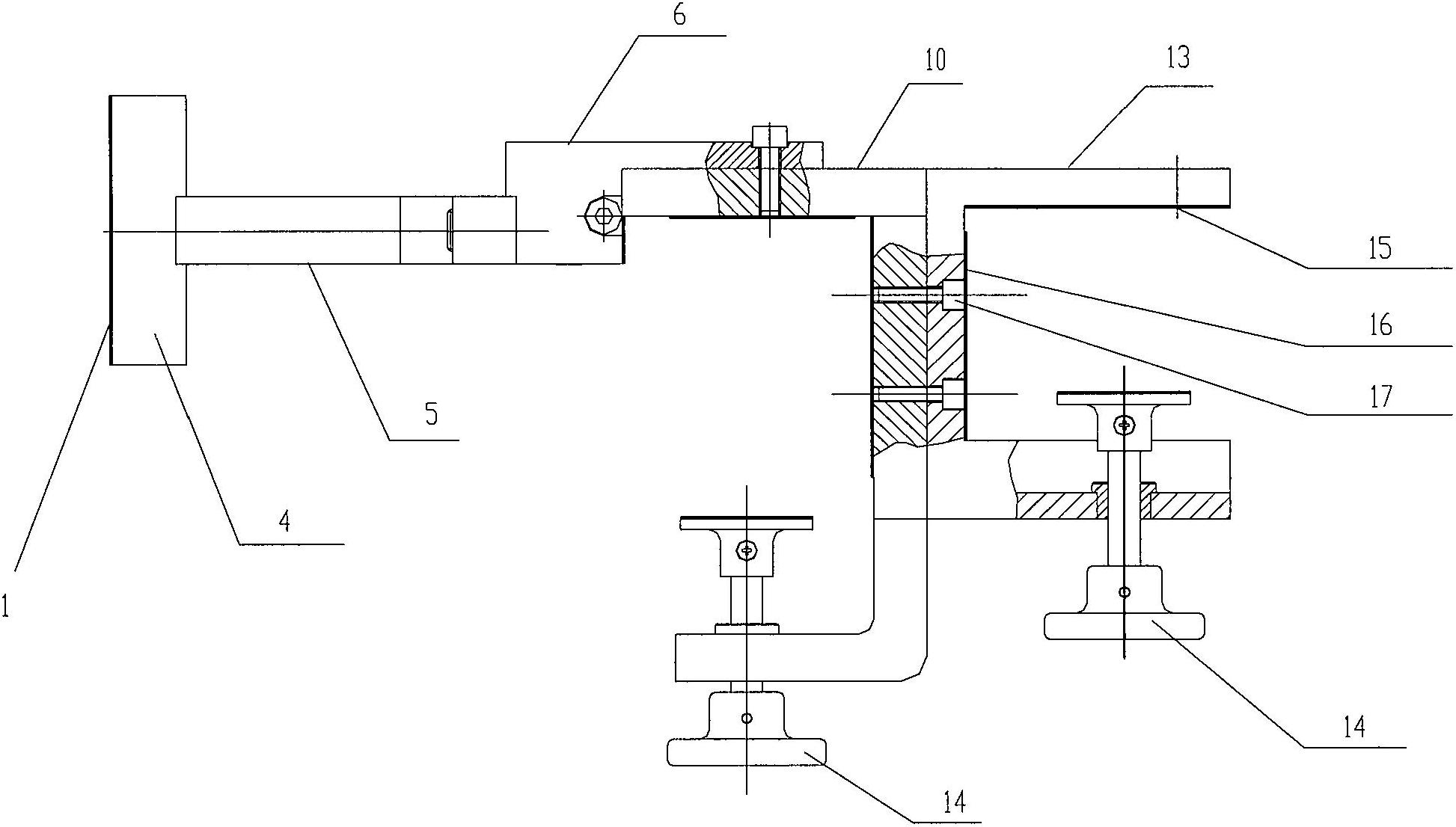 Comprehensive testing device and method for rudder pedal force and angle in control cabin