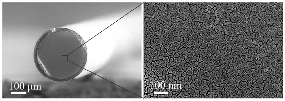 Preparation method of surface-enhanced Raman scattering optical fiber probe