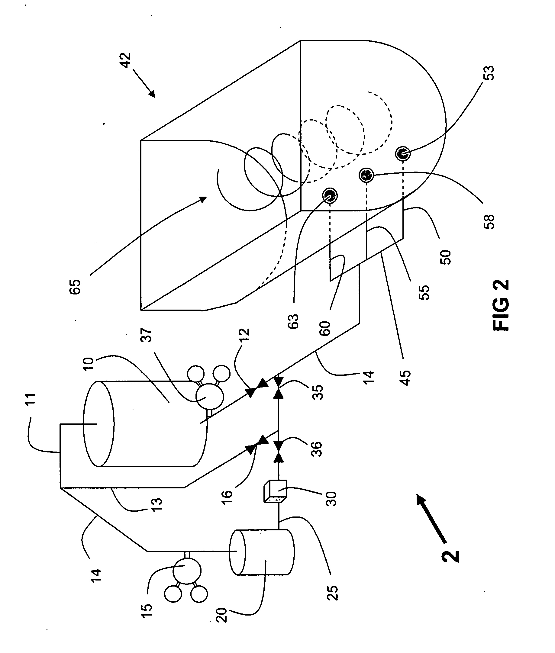 Method and system for treating food items with an additive and solid carbon dioxide