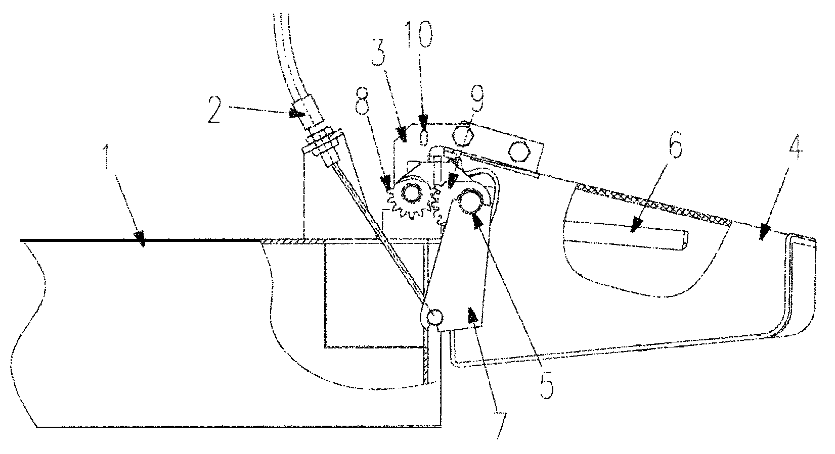 Quick switching mechanism for side discharge unit and grass chopper unit of a lawn mower