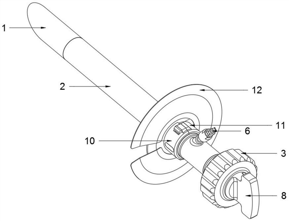 Visual thoracic and abdominal cavity puncture drainage device