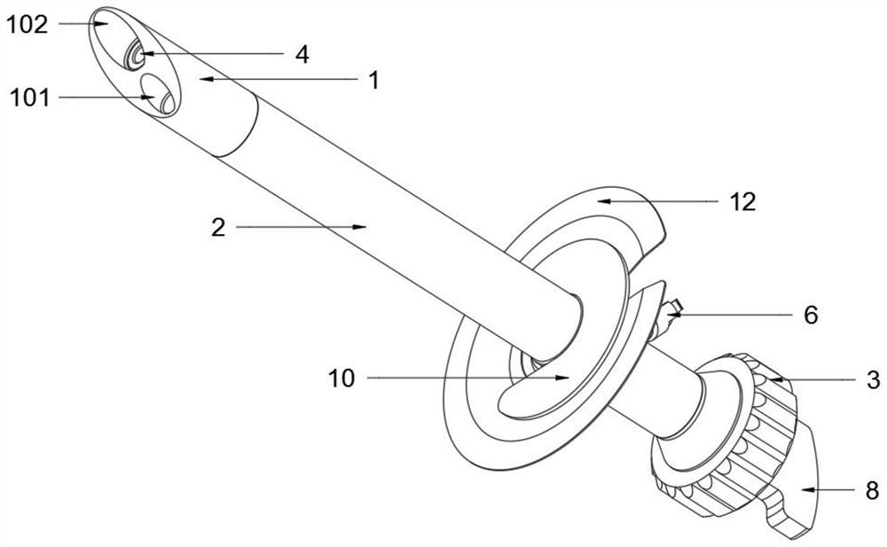 Visual thoracic and abdominal cavity puncture drainage device