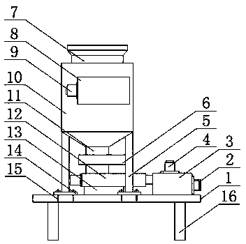 Organic pigment grinding and crushing device