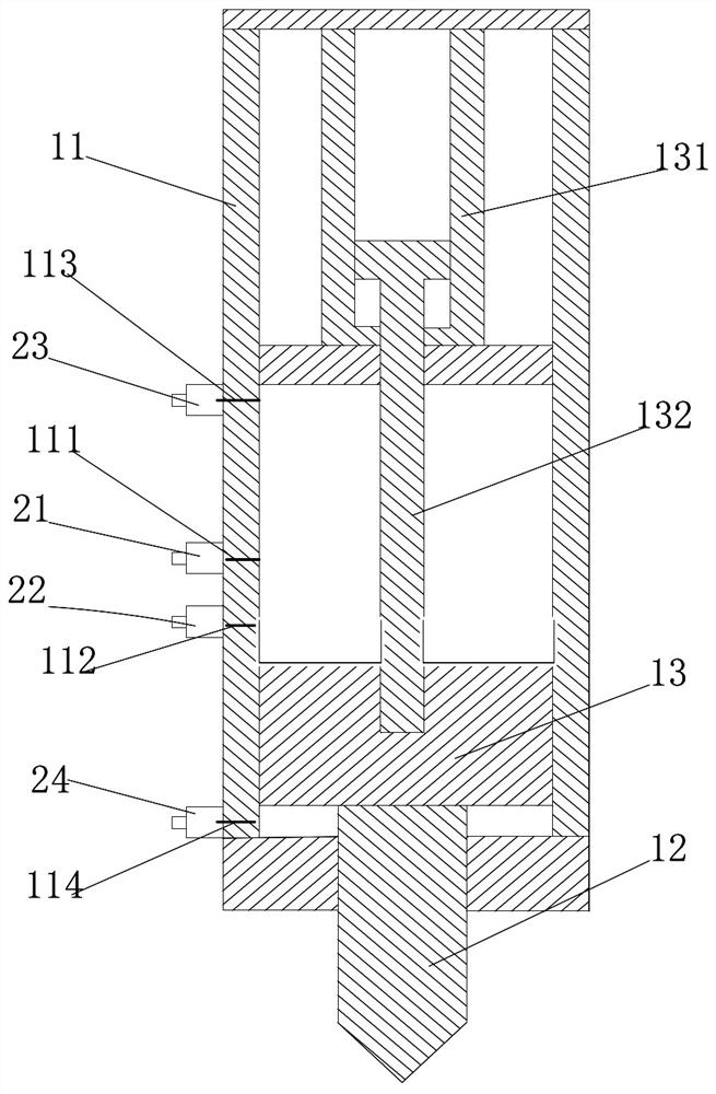 Gravity crushing hammer and automatic control method