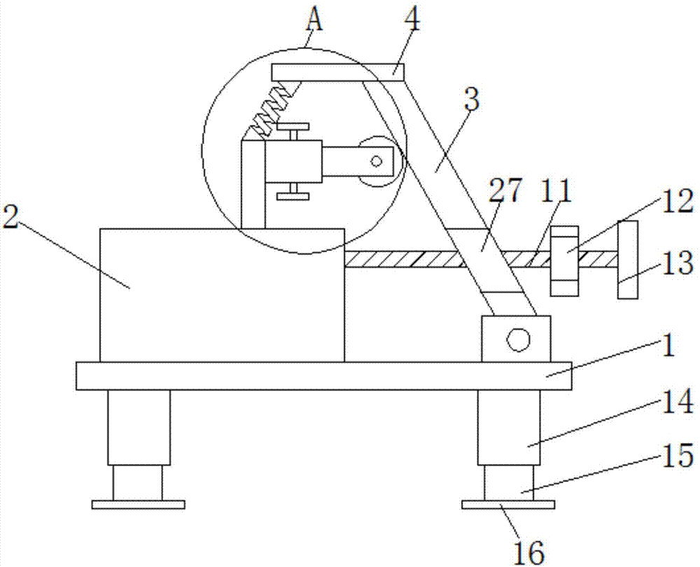 Textile supporting device convenient to adjust
