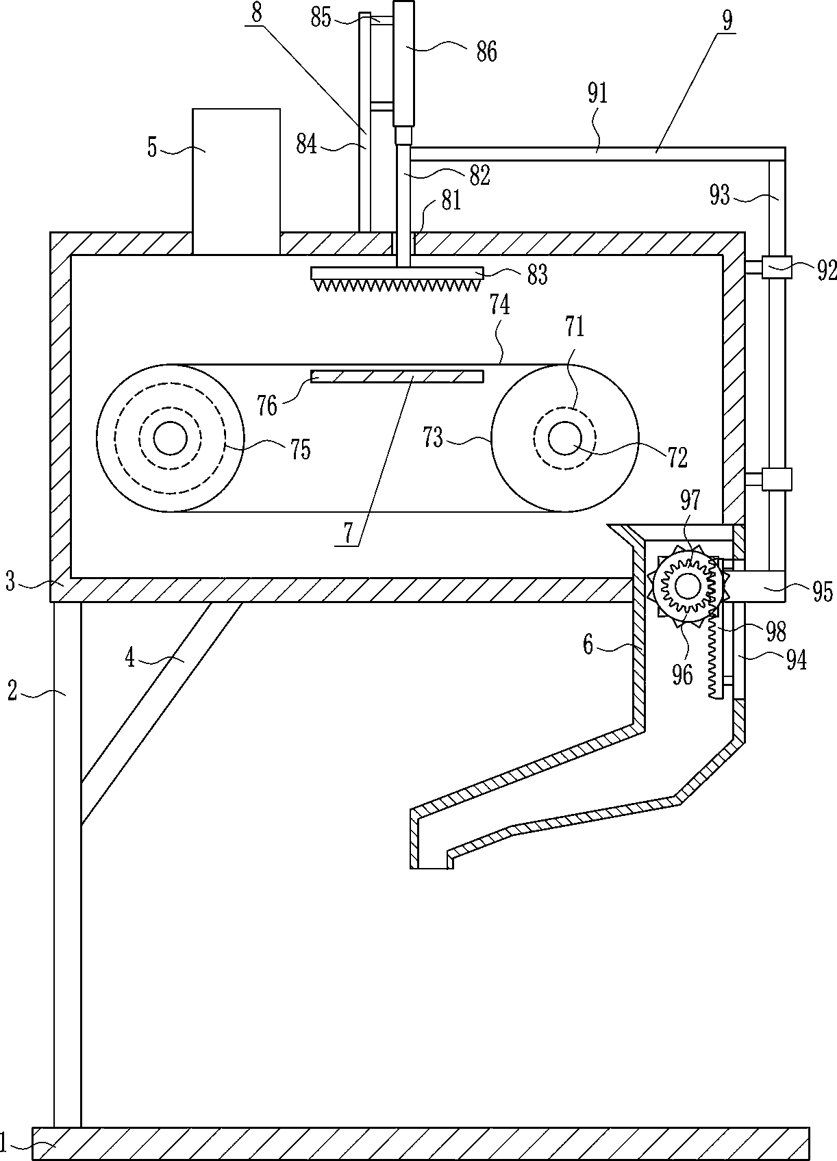 Crushing device for medical glass infusion bottles