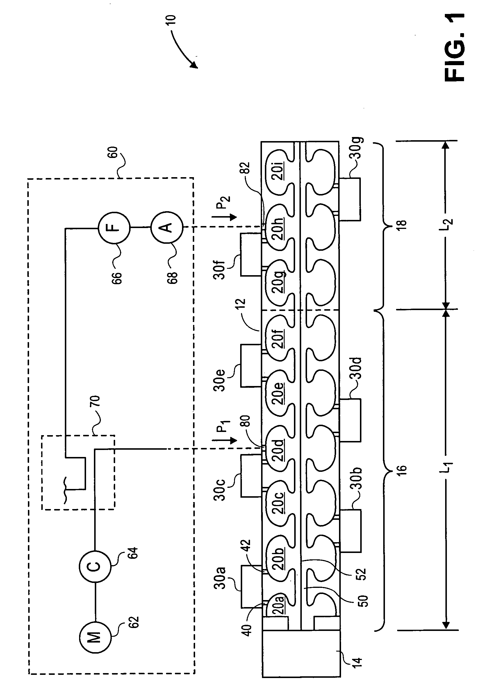 Standing wave particle beam accelerator having a plurality of power inputs