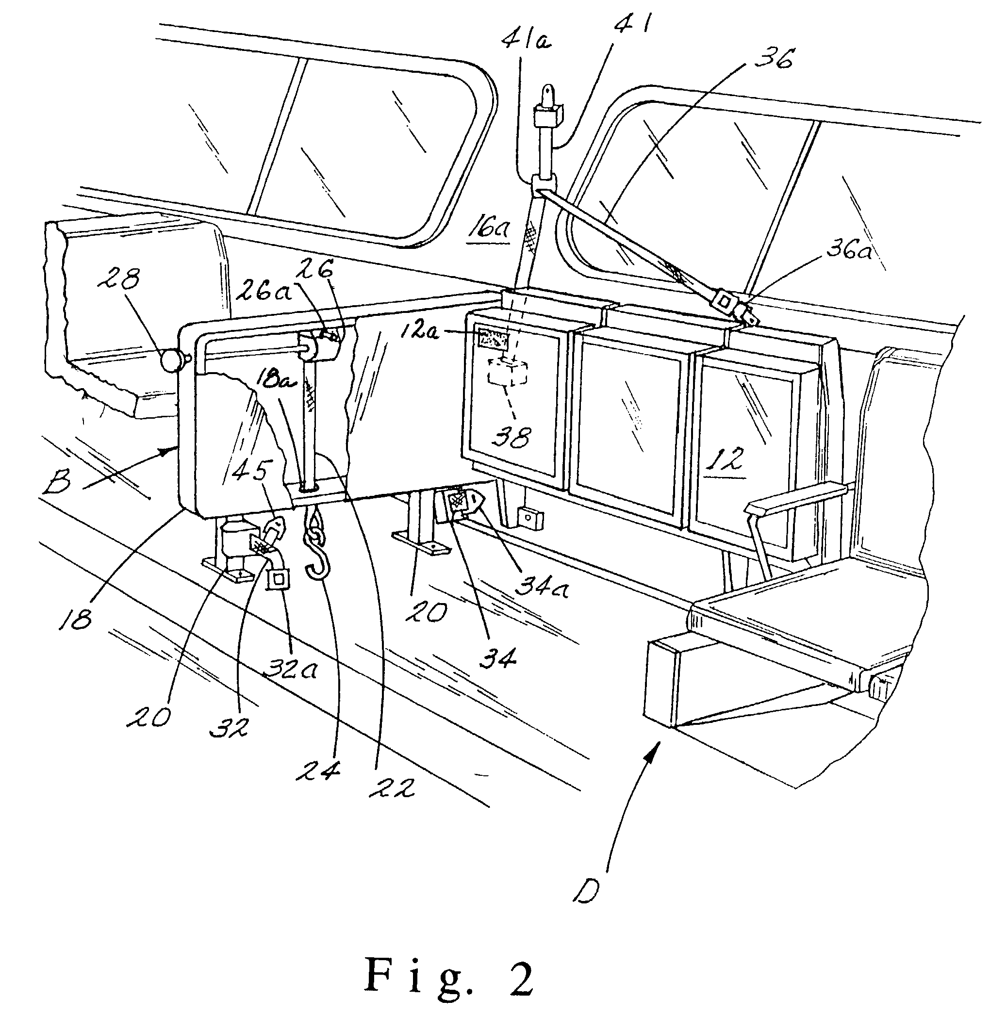 Wheelchair restraint system for a transportation vehicle