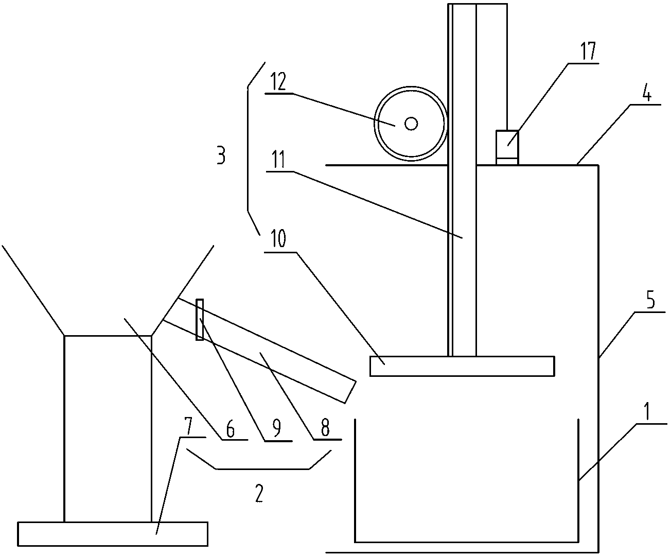 Coke oven tamping machine for tests and uniform density control method thereof