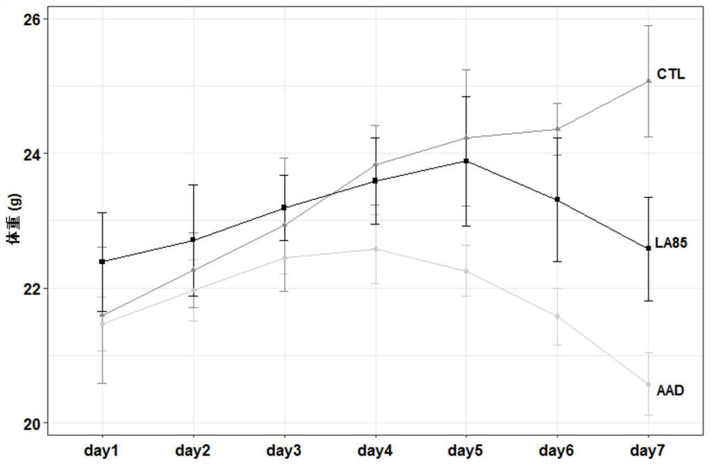 Application of lactobacillus acidophilus in preparation of food or medicine for preventing or treating antibiotic-associated diarrhea