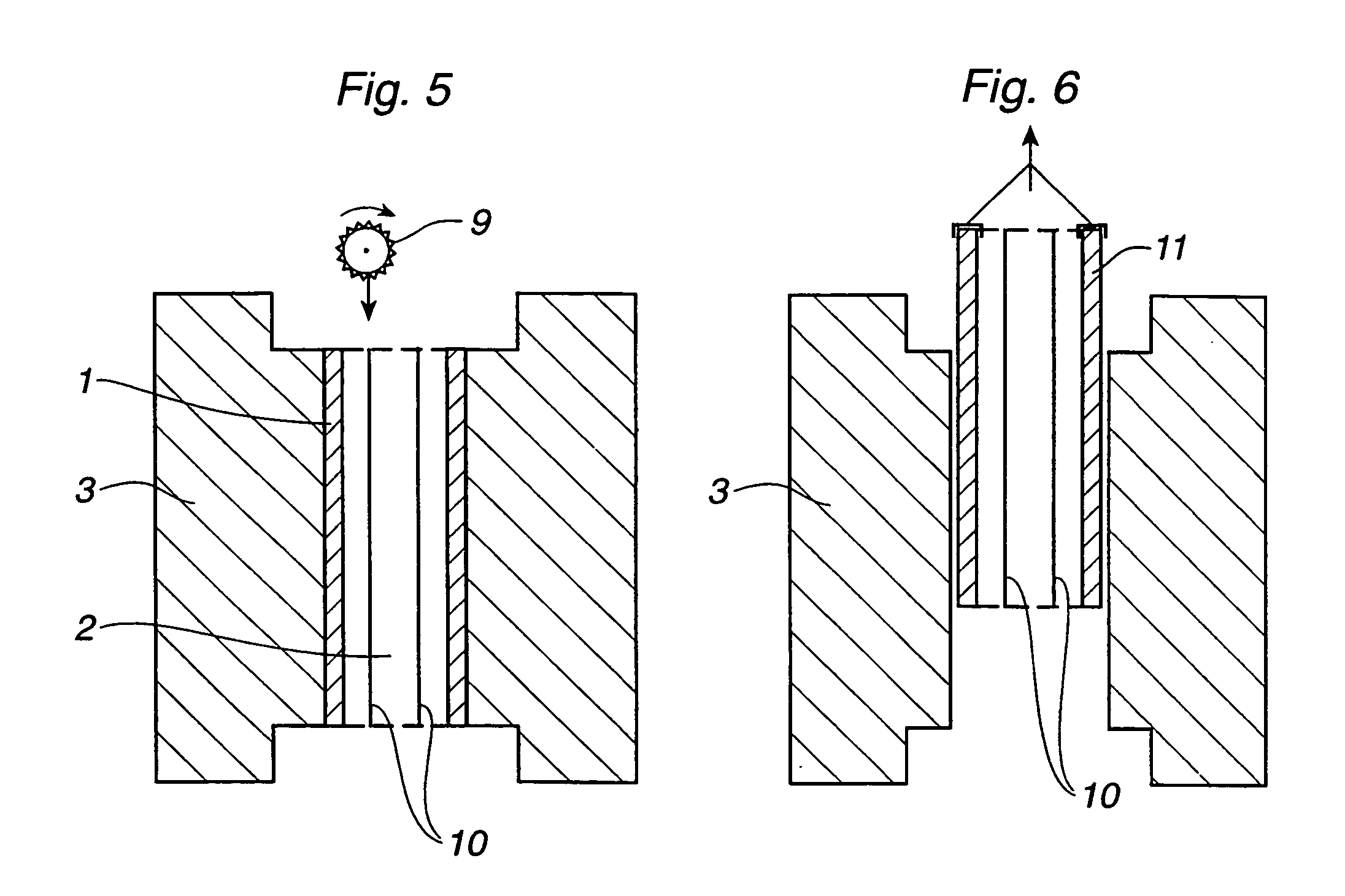 Device and method for a high pressure press