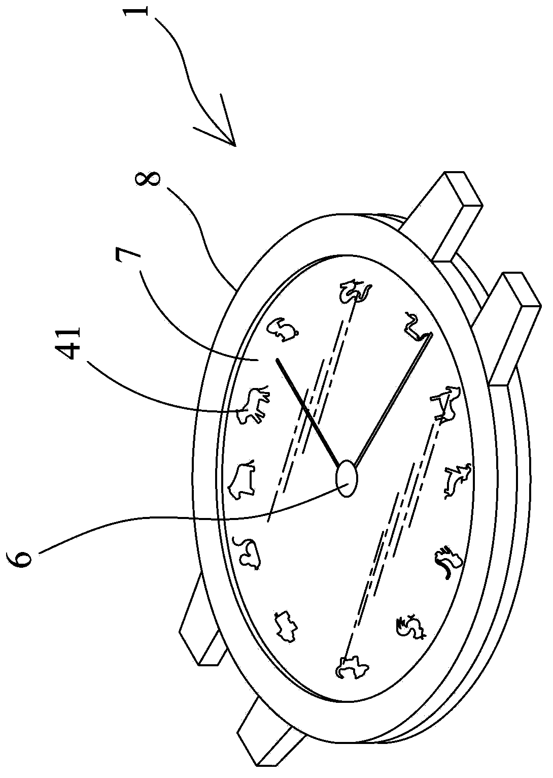 Time telling method with time sequence totems used for displaying time and timer